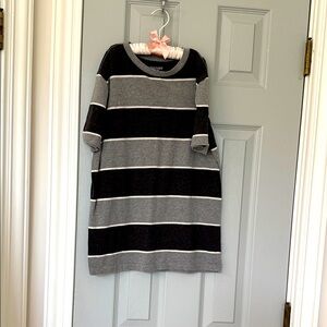 Striped Black and Gray T-Shirt